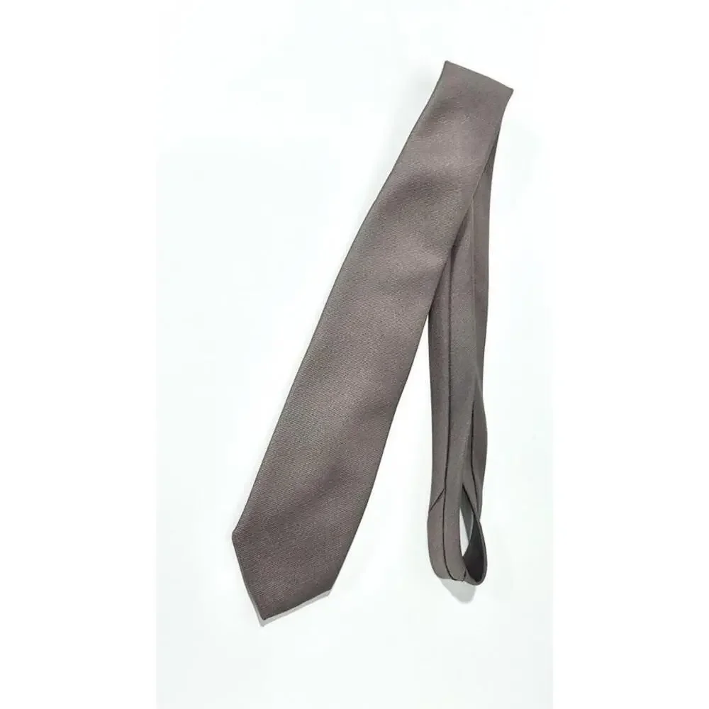Vintage Dino Orsini Mens Tie Brown Necktie Size XL 90% Polyester 10% Silk
